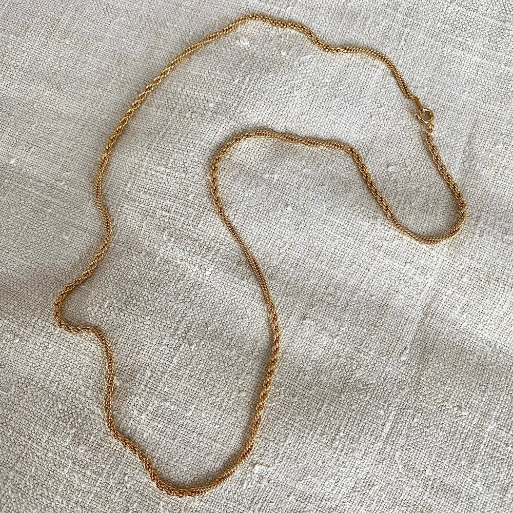 VTG Garmentory Gold Twist Chain Necklace